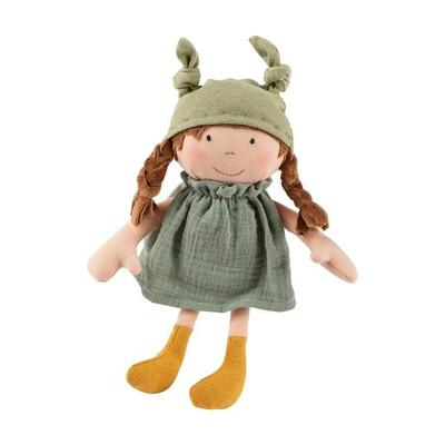 Sigikid 31057 - Stoffpuppe Brenda Bilipup, grün, 24 cm