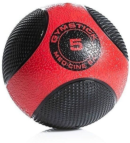 GYMSTICK Medizinball 5 kg schwarz B