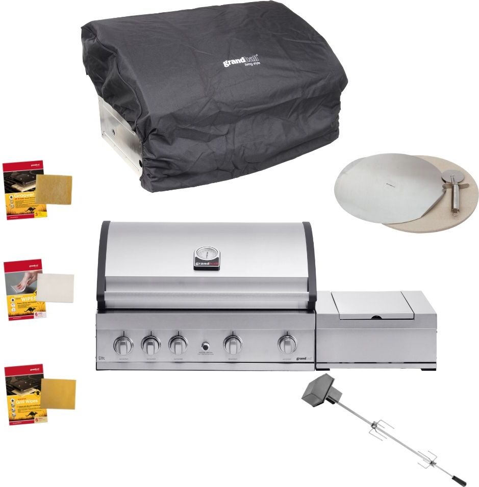 Gasgrill Grandhall ELITE G4 Einbau Grillpaket 23 kW Grill Gas Sear Burner