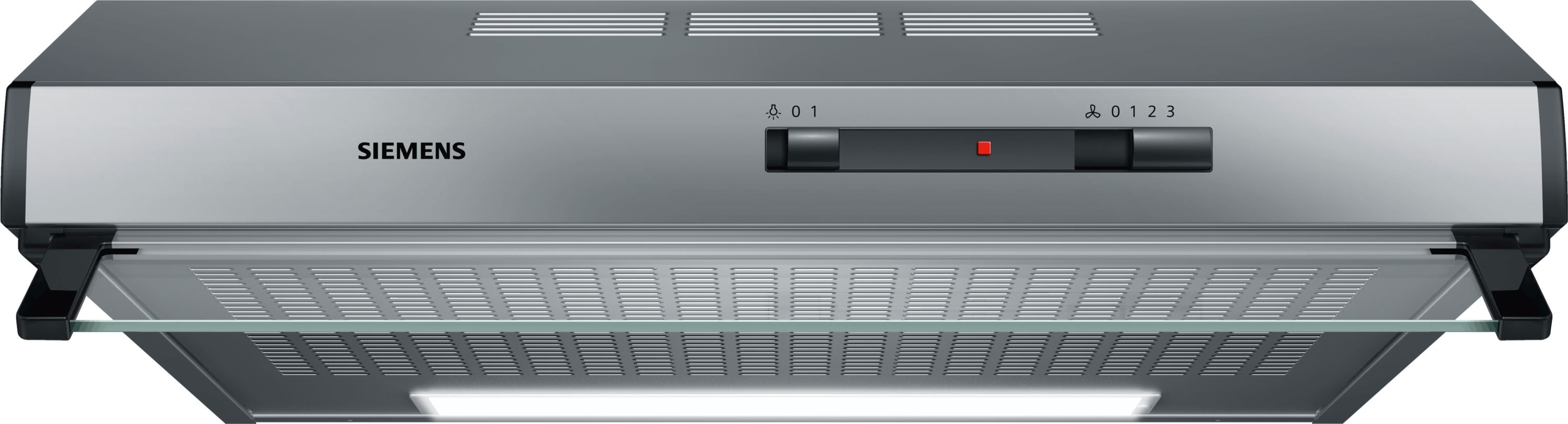 Siemens iQ100 LU62LFA51 Dunstabzugshaube Unterbau 60 cm Abluft/Umluft (Silber)