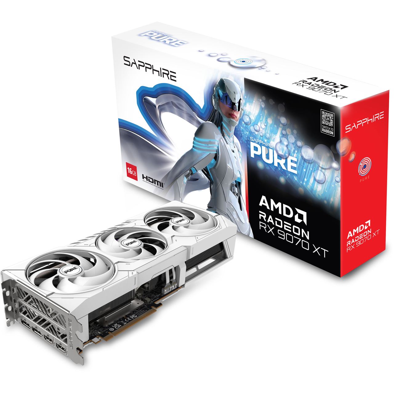16GB Sapphire Radeon RX 9070 XT Pure Aktiv PCIe 5.0 x16 (Retail)