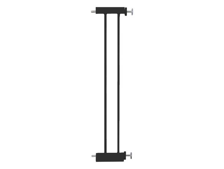 Roba Schutzgitterverlängergung easySafe+ 14 cm, Schwarz, Metall, 17x2.7 cm, unisex, Babysicherheit, Treppenschutzgitter