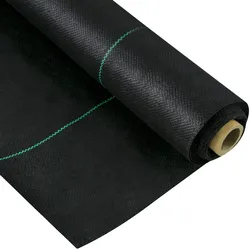 VEVOR 0,9 x 15,2 m Unkrautvlies, Gartenvlies, 5OZ, gewebtes Unkrautbekämpfungsgewebe, hohe Durchlässigkeit, gut für Blumenbeete, Geotextilgewebe für Unterlage, Bodendecker aus Polyethylen