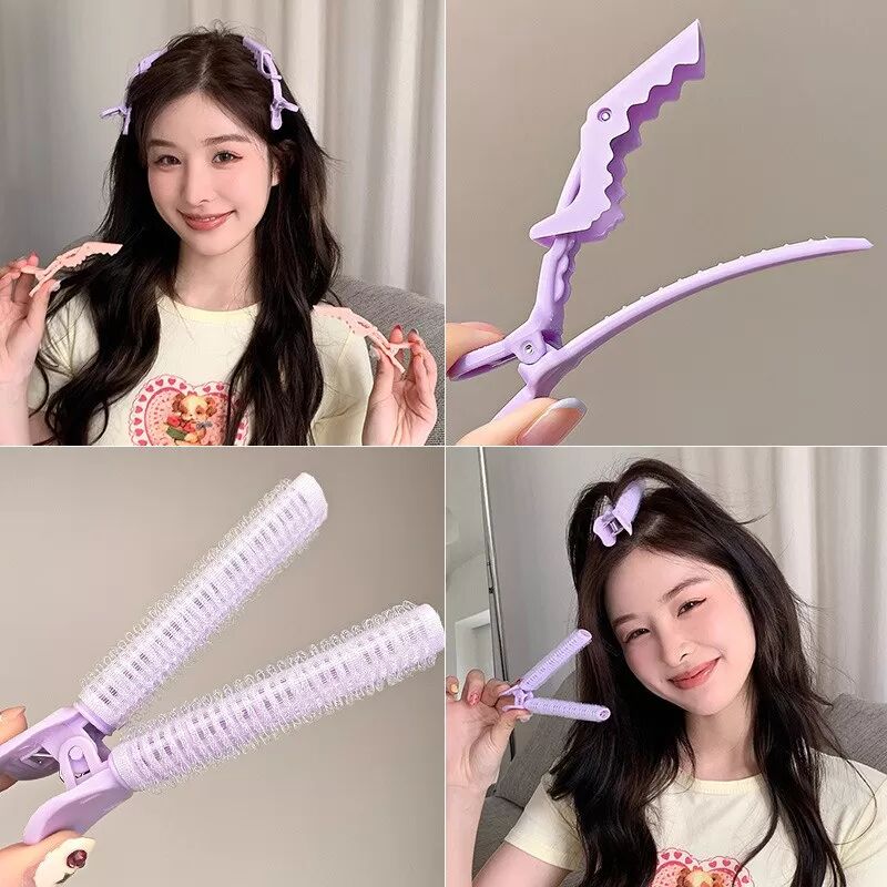 INF Air Bangs Haarroller Set: Volumenclips für Wurzelhebung & Styling