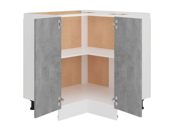 Promotion mai  * Armoire de plancher d'angle  Lyon  - Buffet de cuisine - gris béton EU8384802493