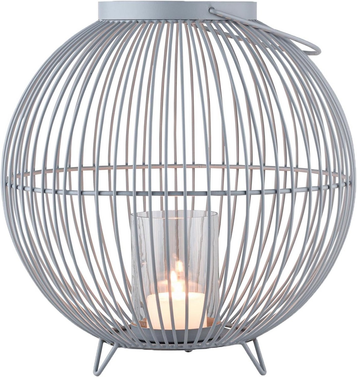 Scandinavisch Draadglas Windlicht Groot voor Tafel en Tuin