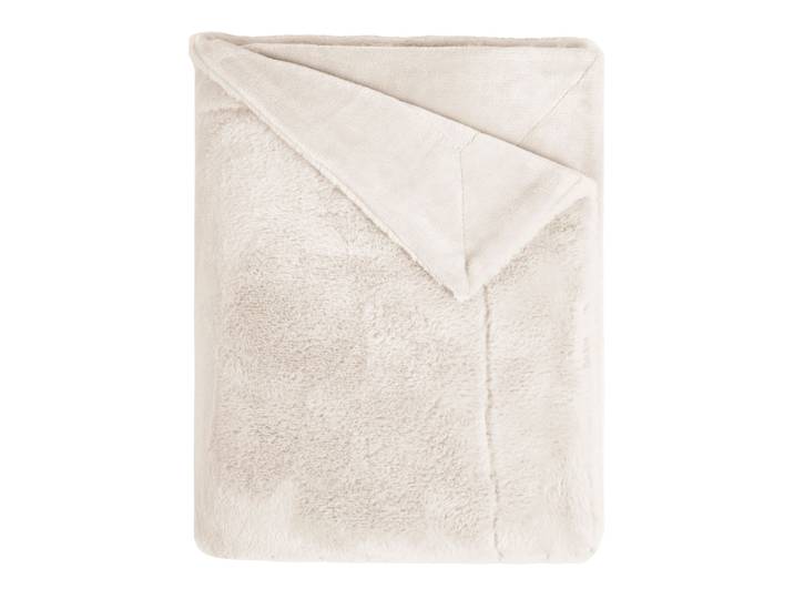 Plaid polaire chaud gris clair 130x170