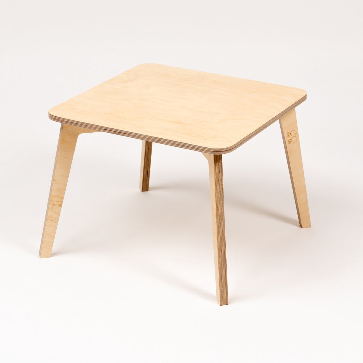 Ette Tete Tulla Houten Kindertafel met korte poten, Hoogte: 36,5 cm