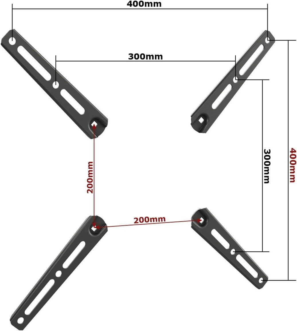 RICOO VESA Universele TV Muurbeugel voor 32-55 inch - VA0200 - Zwart