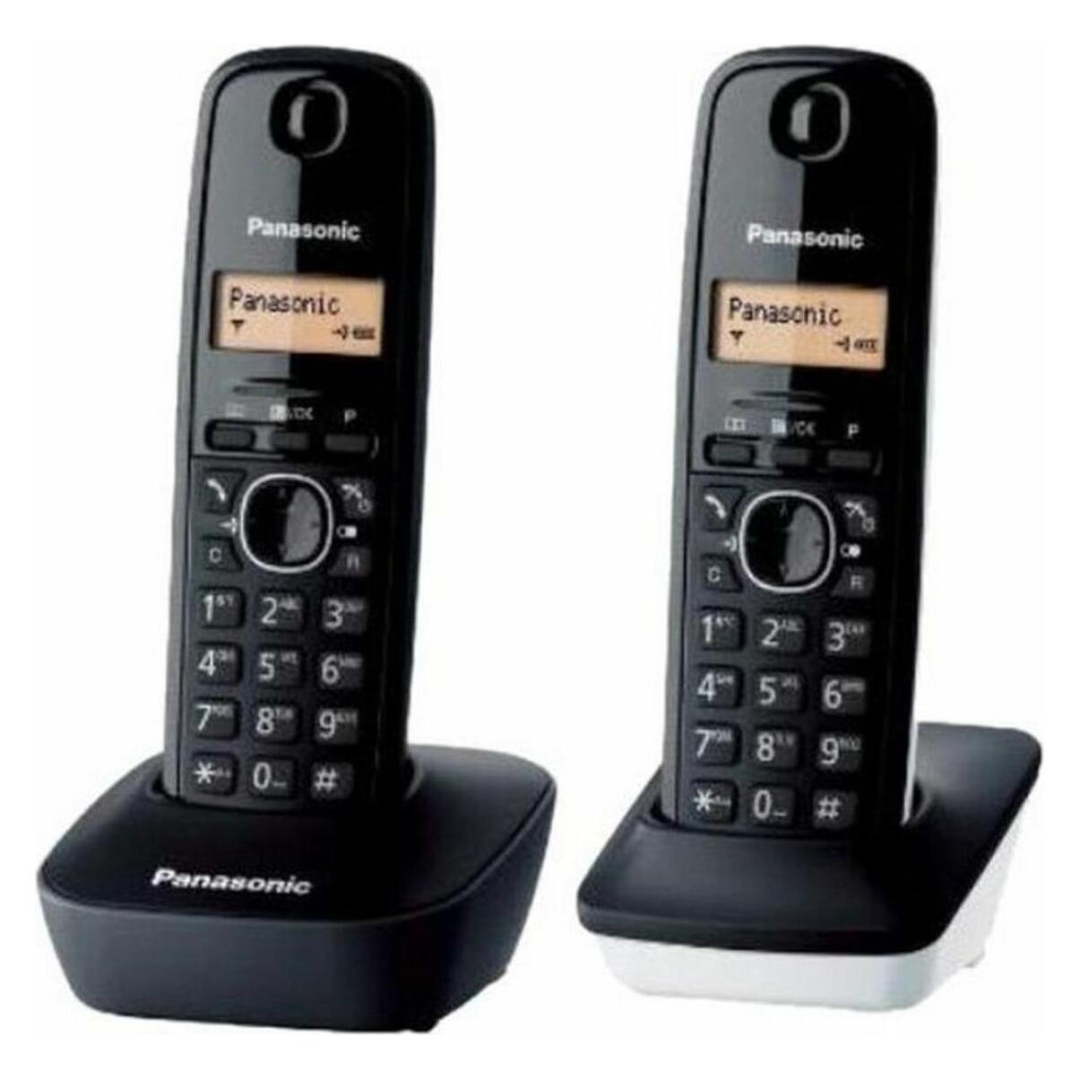 Panasonic WIRELESS TELEPHONE KX-TG1612SP1 WHITE/BLACK DUO (KX-TG1612SP1)