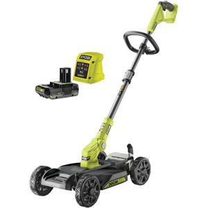 Ryobi Rasentrimmer RY18LMC30A-120 ONE+, Akku, 18 V / 2 Ah, mit Akku, Teleskopstiel, Schneidkopf: 1 Faden