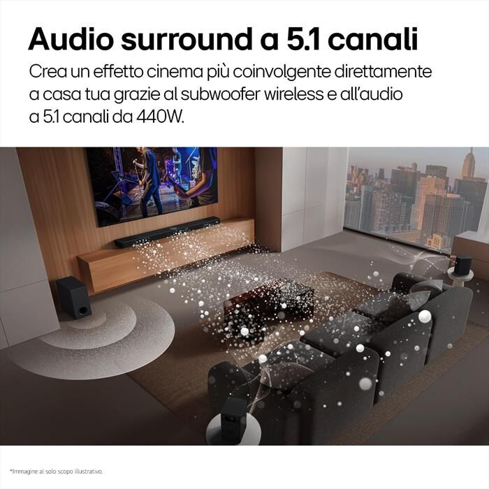 LG Soundbar + Subwoofer S60tr-nero