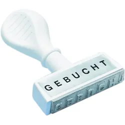 WEDO Textstempel -Gebucht- Packung mit 6 Stück