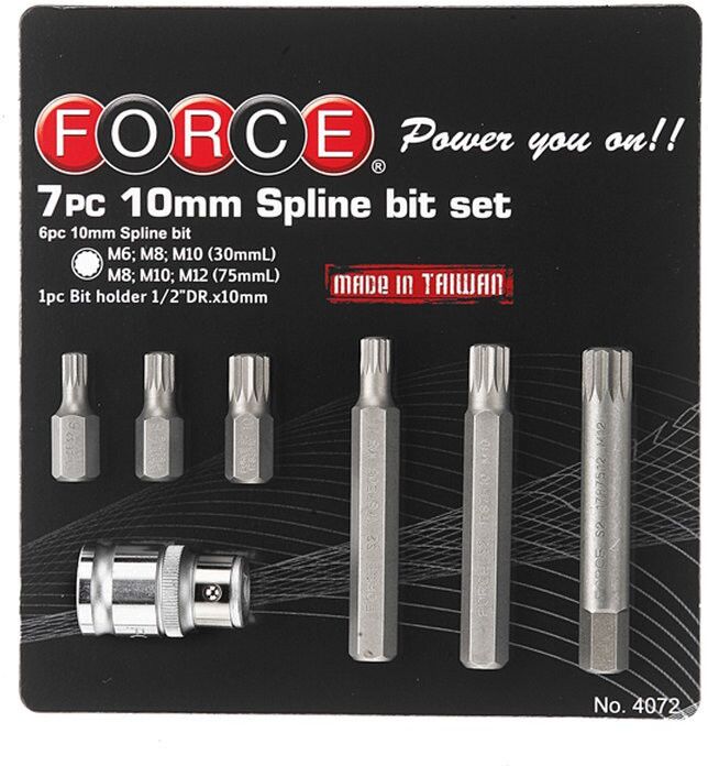 FORCE 4072 Schrauberbit-Satz