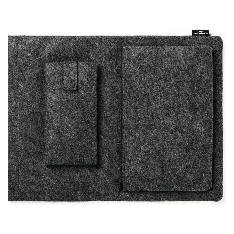 Durable Schutzh?lle MultiBag EFFECT 16.4" f?r Laptops/PET-Filz/anthrazit (16.40", Universal) (507158)