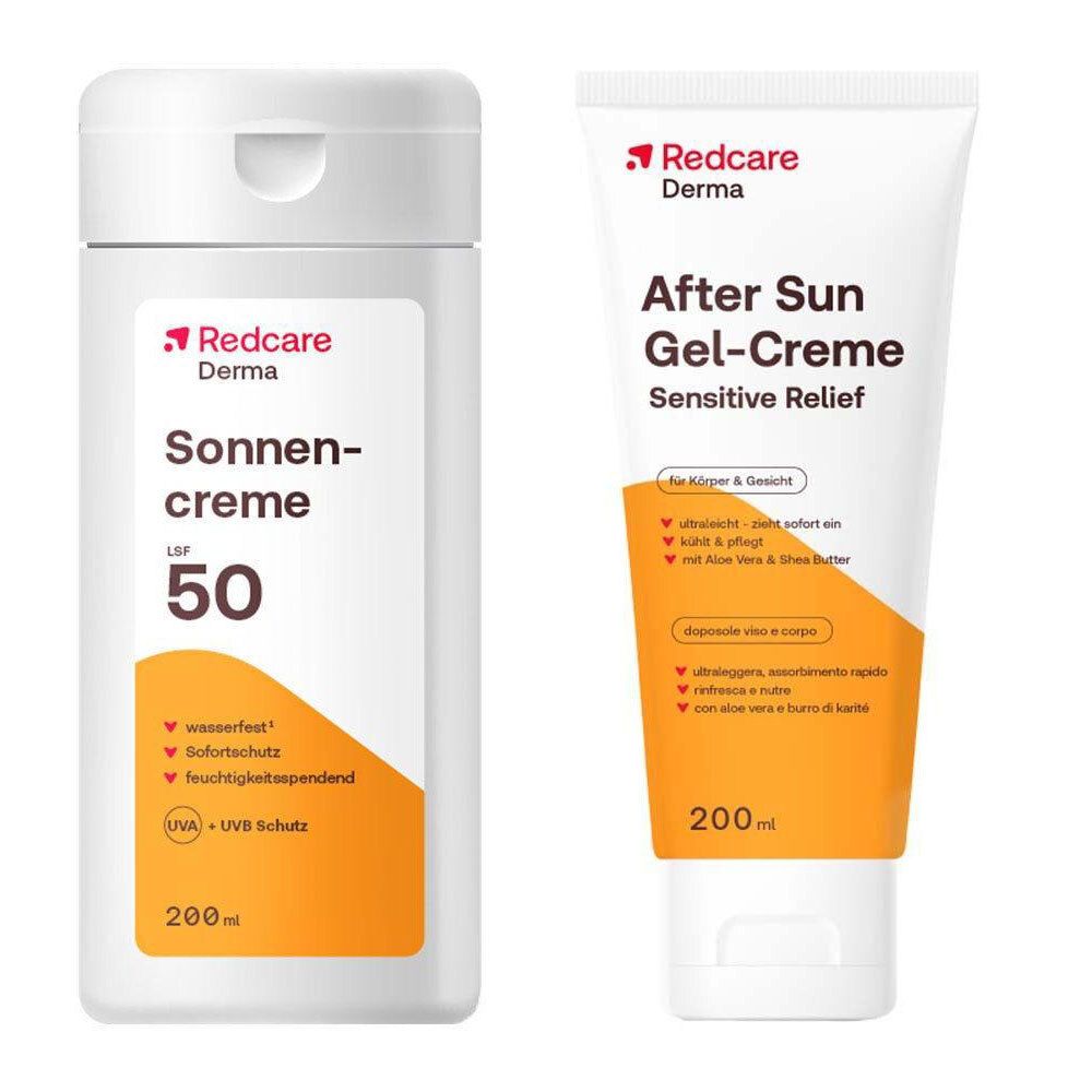 Redcare Sun Sonnencreme LSF 50 + After SUN GEL 200+200 ml