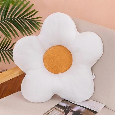 Uplifted Goods Soft Five Petal Flower Cushion white 11.81in X 2.36in