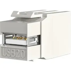 EFB EB498V2 Keystone Einbauadapter USB2.0 A - A, weiß