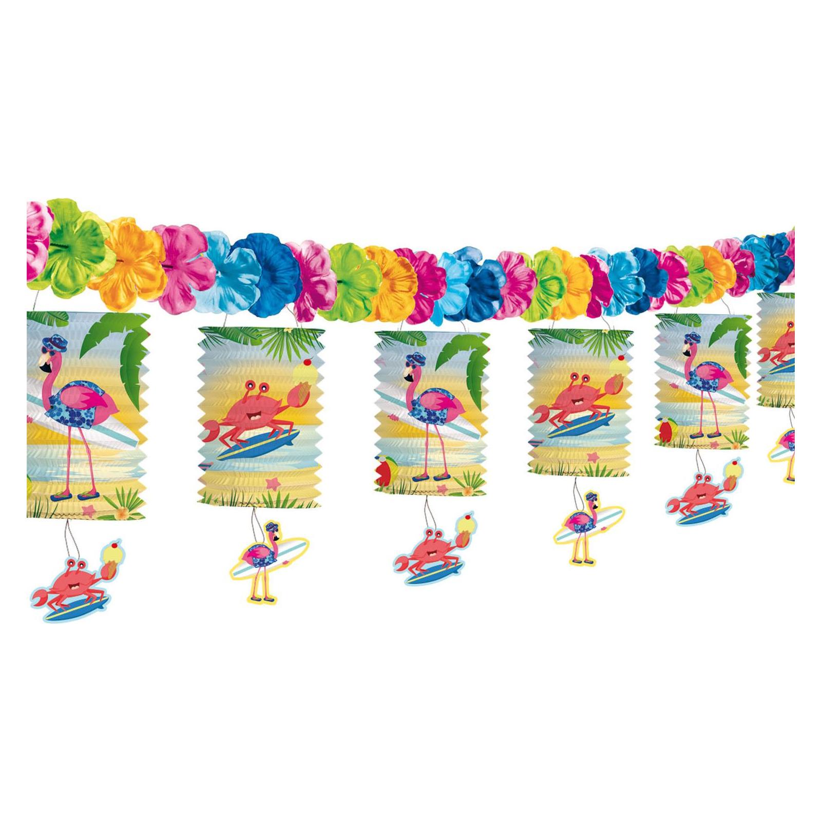Folat Lampionsgirlande Flamingo (1 Stk.) (65346)