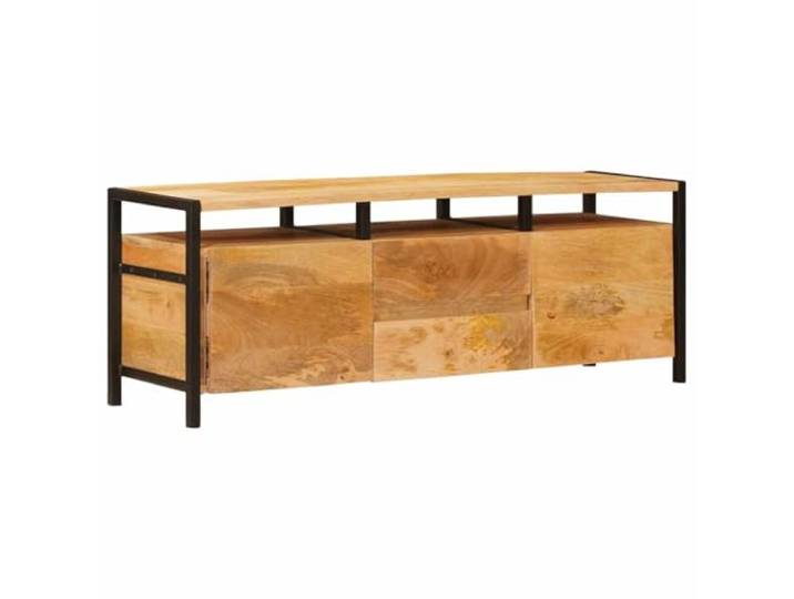 Heofavd TV Lowboard Massivholz Mango Braun 110x30x40 cm Schrank