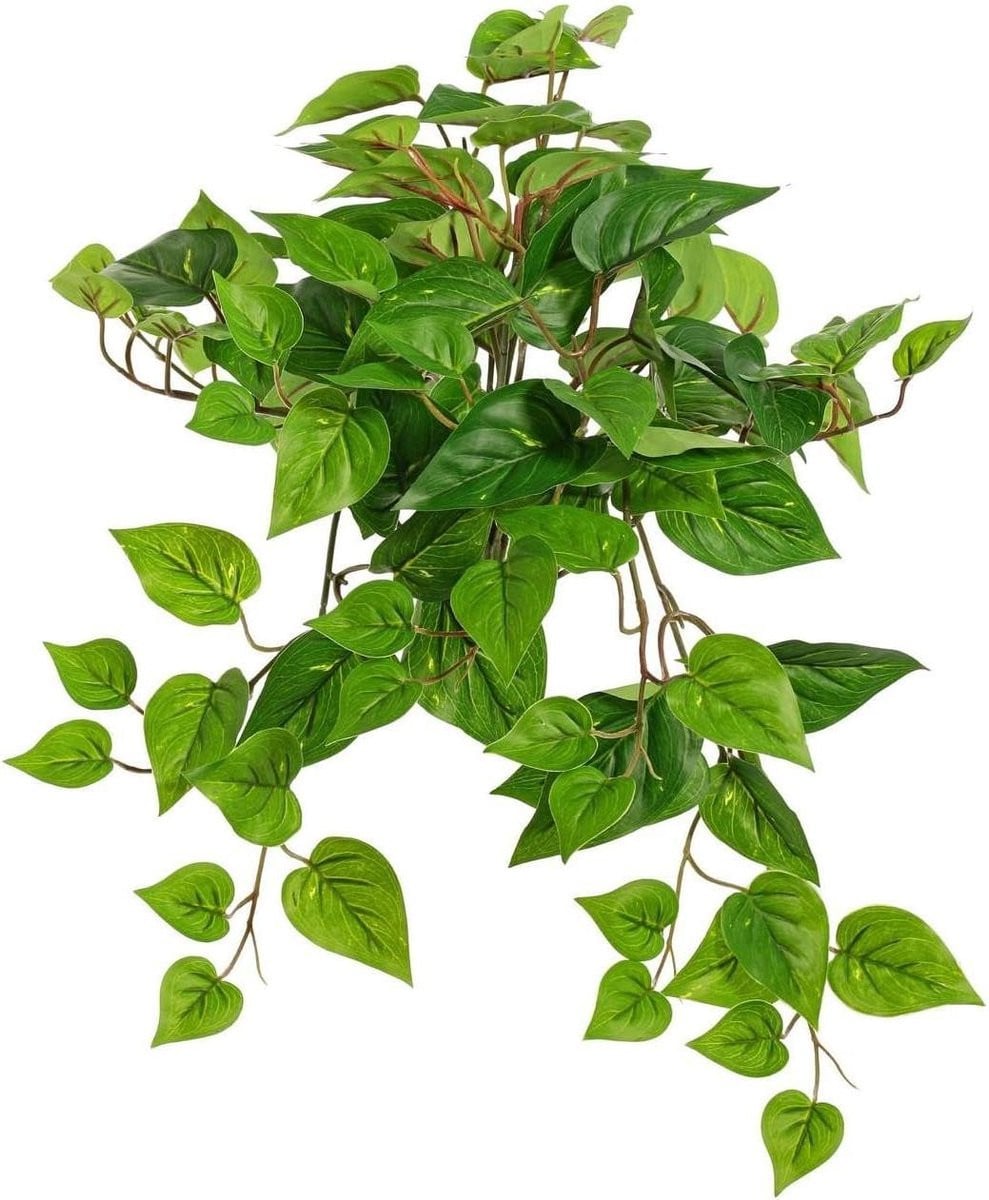 Eco Collection Kunstplant Klimop Pothos Hangplant - Groen - 55 cm