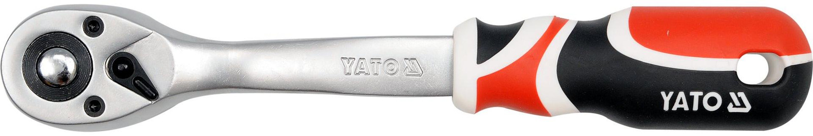 YATO Gebogen ratel 1/2 inch met TPR-handvat
