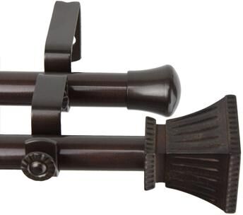 InStyleDesign Marlene Adjustable Double Curtain Rod