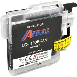 Ampertec Tinte kompatibel mit Brother LC-1100BK LC-980BK Universal  schwarz