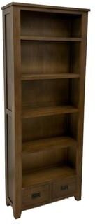 Crafters and Weavers Mission Quarter Sawn Oak Open Shelf Bookcase