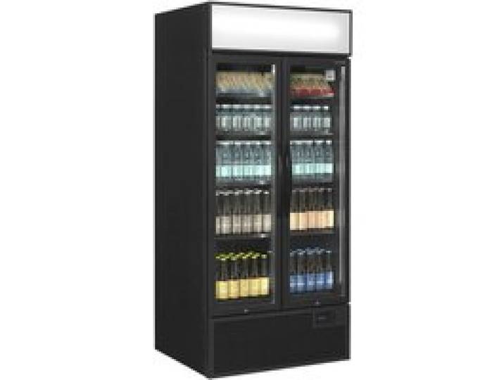 Réfrigérateur Vitré Professionnel Noir - TEFCOLD
