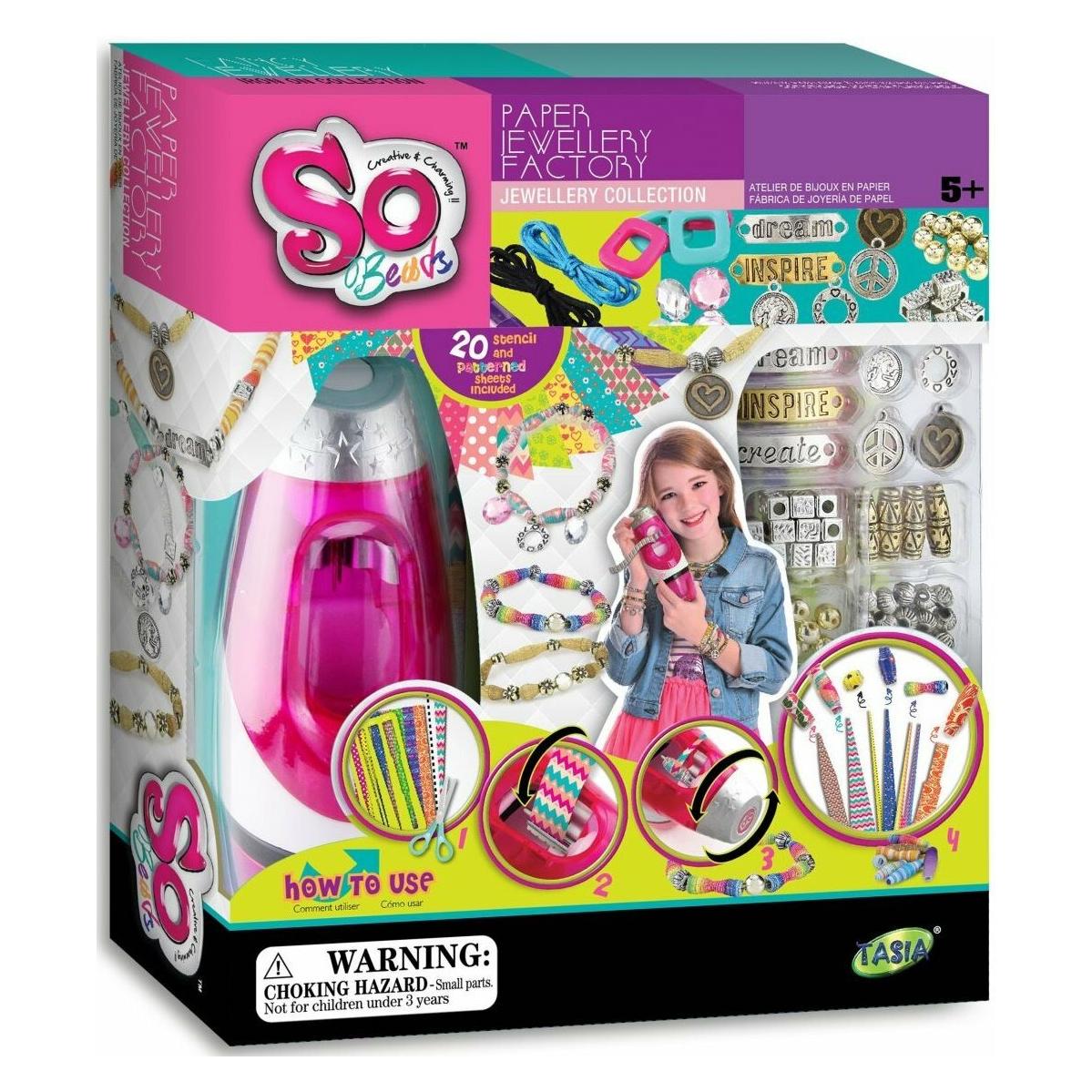 So Beads TASIA Schmuckherstellung: Papierschmuck-Set mit Verhedderung (26TAL08208)