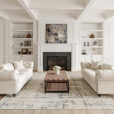 Nourison Rustic Textures Vintage Abstract Modern Area Rug