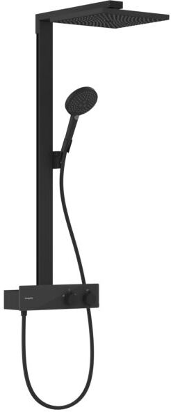 Hansgrohe Raindance E Duschsystem 27362670 1jet, 9 l/min, mit ShowerTablet 350 Thermostat, schwarz matt