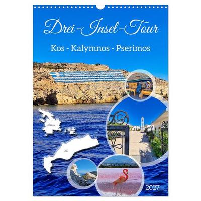 Drei-Insel-Tour (Wandkalender 2027 DIN A3 hoch), CALVENDO Monatskalender