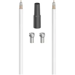 Hama 305145 SAT-Anschluss-Kit Digital 90dB 10m (90 dB, SAT Kabel), Antennenkabel