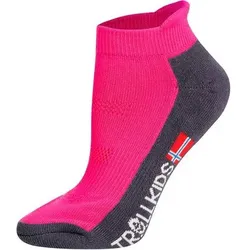 TROLLKIDS Kids Hiking Low Cut Socks II, Größe 38 in Pink Pink