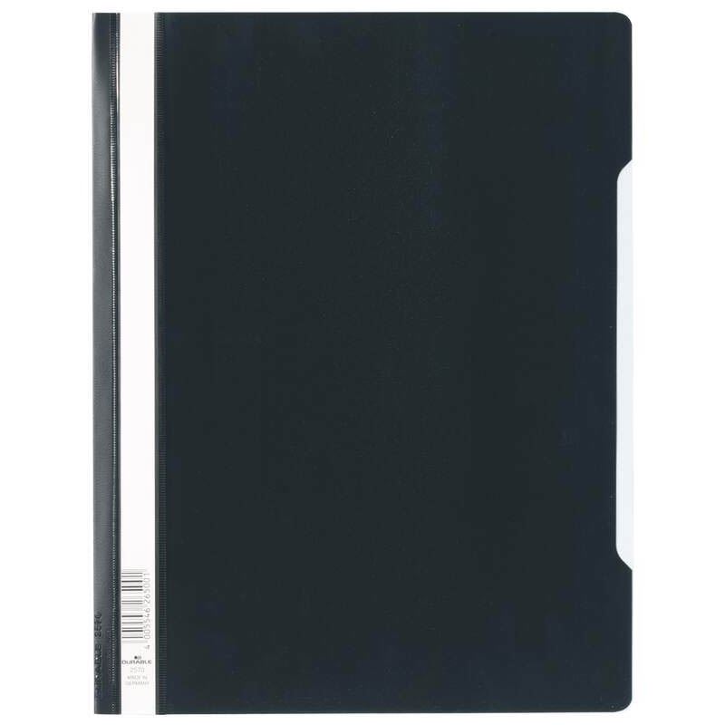 DURABLE 50 Schnellhefter Kunststoff schwarz DIN A4 überbreit