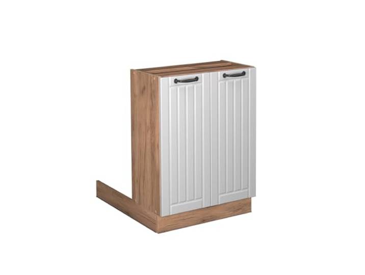 Vicco Kücheninsel Fame-Line, Weiß Landhaus, 60 cm