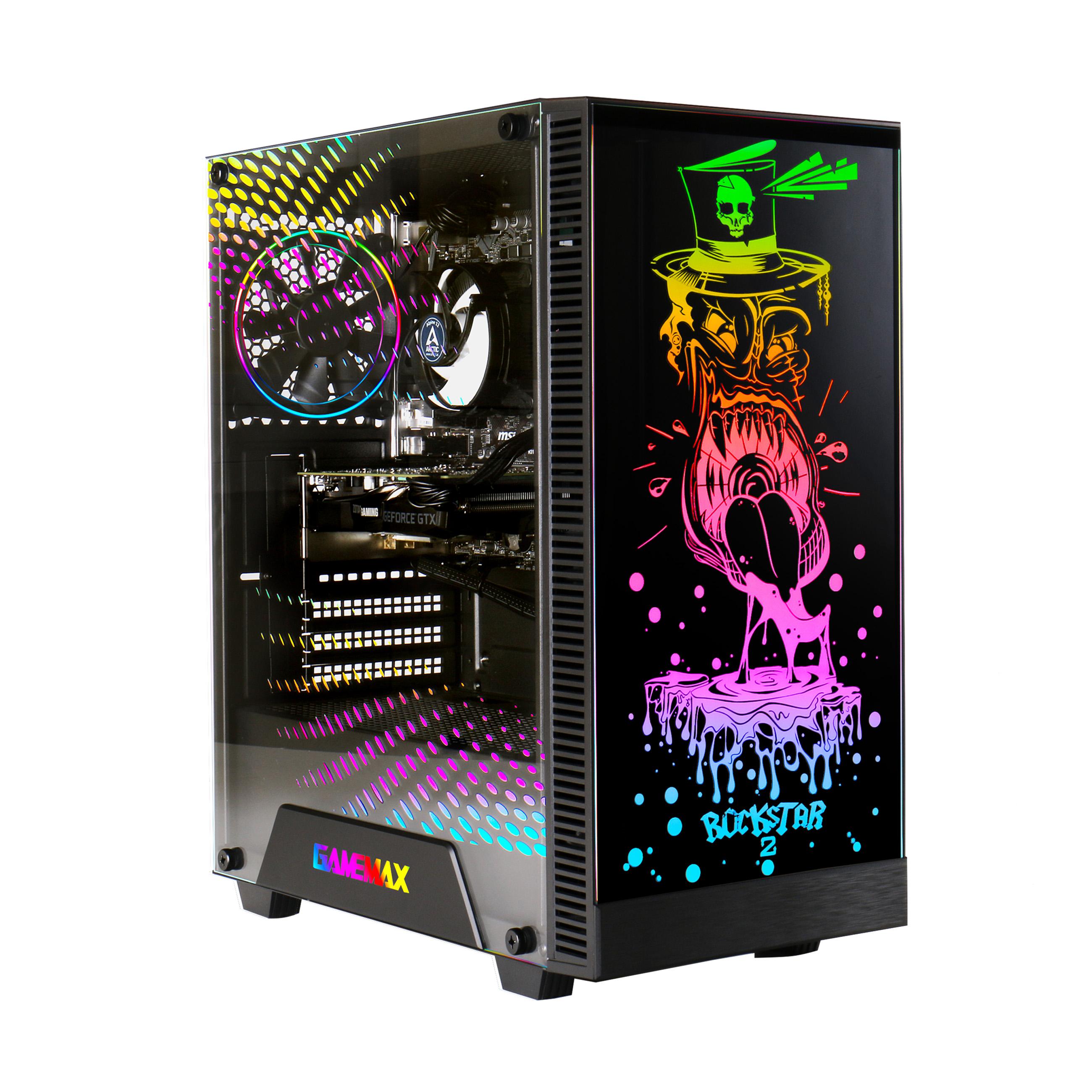 GAMEMAX Gaming PC Rockstar 7588 Ryzen 7 5700X 32GB RAM 1TB SSD RTX 5060 Windows 11