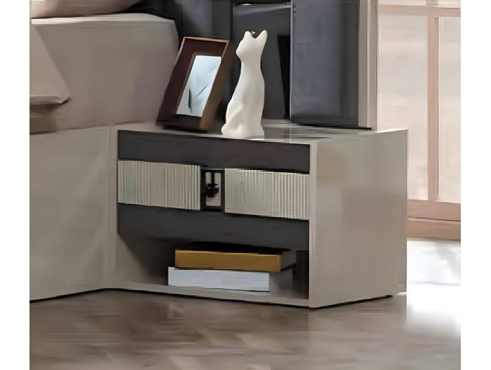 Xlmoebel Nachttisch Holz-Nachttische im modernen Design mit praktischem Stauraum (2x Nachttische, 2x Nachttische), Hergestellt in Europa