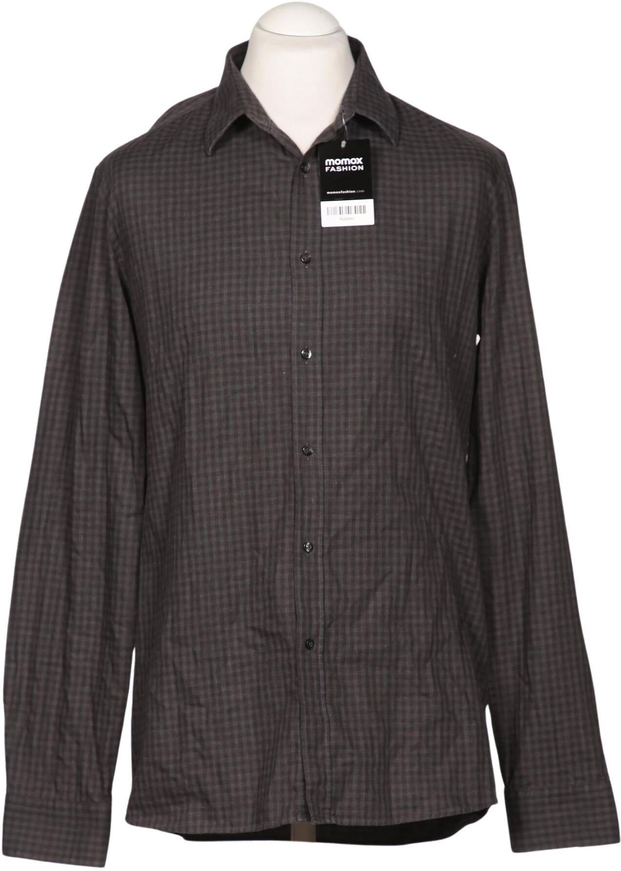 Hugo by Hugo Boss Herren Hemd, Grau, Gr. XL, Baumwolle - Second Hand