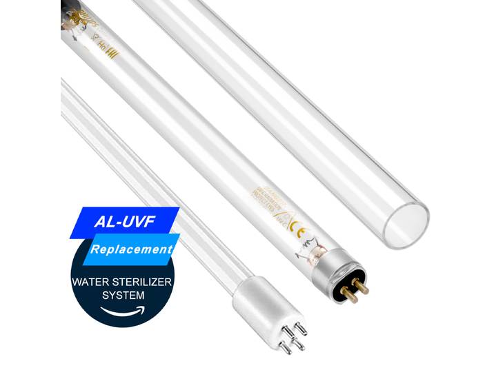 (2x lampe + 1x Tubes à Quartz) Remplacement pour système d'eau ALTHY UV 1GPM / 2GPM / 6GPM / 12GPM