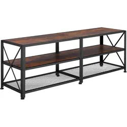 tectake Lowboard    Industrial Holz Dunkel, Rustikal