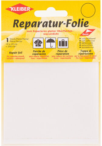 Kleiber Reparatur-Folie, transparent, 10 x 20 cm