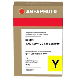Agfaphoto, Druckerpatrone, kompatibel mit Epson SJIC42P-Y (Y)