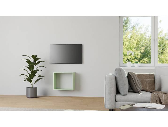 Le meuble pour décorer votre mur MDF Peint Vert blanc