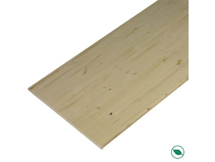 Plan de travail sapin massif lamellé collé abouté 2500 x 600 x 28 mm. - PEFC 70% FORESTEA Dimensions : 2500 mm x 600 mm x 28 mm