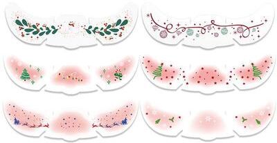 Inspired Deals Christmas Temporary Tattoos Fake Freckle Stickers Waterproof Face Tattoo Set 6 PCS 2