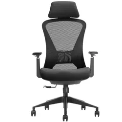 Ergonomischer Bürostuhl / Bürodrehstuhl, höhenverstellbar, Business Chair, 73x65x38, schwarz (1 Stück)