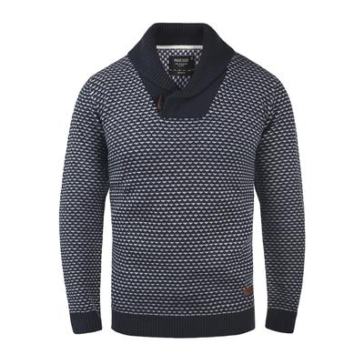 Strickfleece-Pullover INDICODE "Strickpullover IDCopent", Herren, Gr. L, blau (navy), Obermaterial: 100% Polyacryl PAN., Pullover